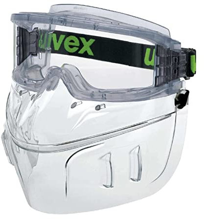 Uvex Ultravision Vollsichtbrille mit Mundschutz - Schutzbrille - Grau/Transparent