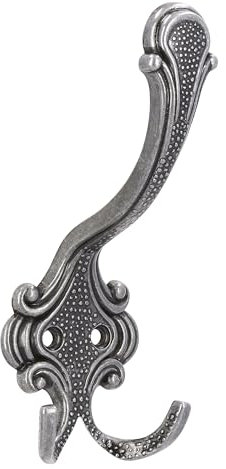 SIRO Landhaus Vintage Garderobenhaken Huthaken Doppelhaken 430 Metall Eisen Antik LA 19 mm 1 Stück