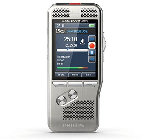 Philips Pocket Memo - Grabadora de dictado con tecnología 3D Mic