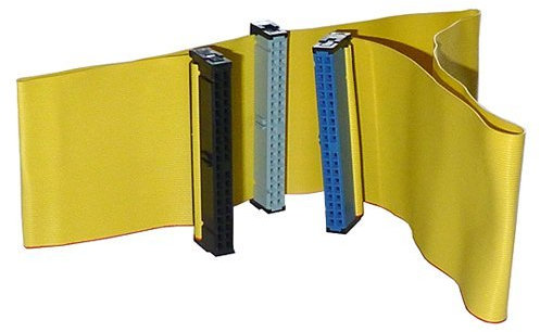 Câble ruban IDE 45 cm – Connectez les appareils IDE à la carte mère avec câble 80 cœurs.