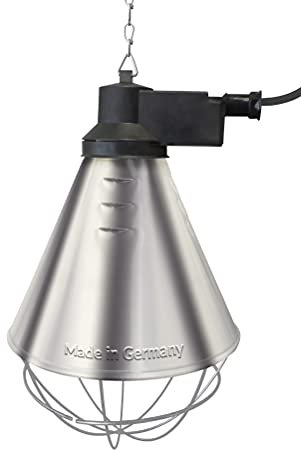 Koll Living - Lámpara de infrarrojos de inyección térmica de 150 W, fabricada en Alemania, con 12 rejillas de ventilación