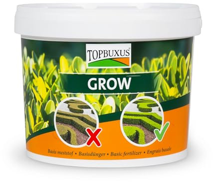 TOPBUXUS GROW Engrais Professionnel pour Buis - 5kg pour 100m2