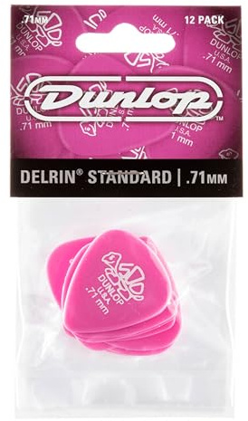 Dunlop Delrin Plectrums 12 Packs