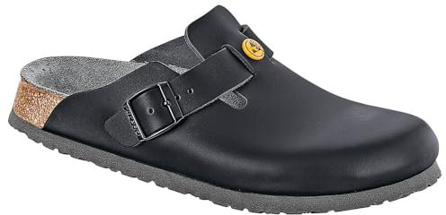 BIRKENSTOCK Herren Clogs Boston ESD Schwarz normales Fußbett 48