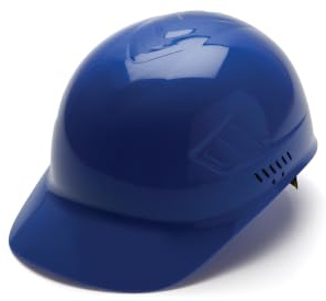 Pyramex Ridgeline 4 Point Glide Lock Suspension Bump Cap, Blue