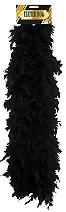 Accessories - Black Glamorous Feather Boa. This Accessory Is The Perfect Addition To Any Ladies Fancy Dress Costume. The Boa Is 1.5M In Length