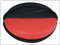 Sani-Alt Ballsitzkissen Sitzkissen Kissen Rot inkl. Pumpe und Bezug Ø 36cm,Suedine, schwarz