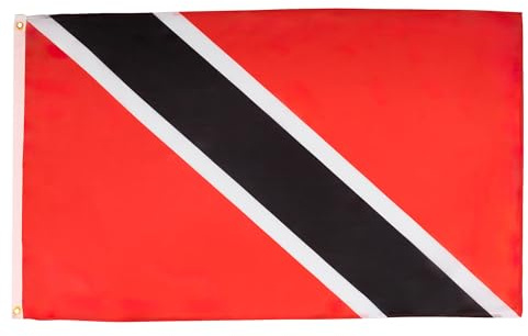 BANDIERA TRINIDAD E TOBAGO 150x90cm - GRAN BANDIERA TRINIDADIANA 90 x 150 cm Poliestere leggero - Bandiere - AZ FLAG
