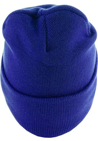 MSTRDS Beanie Basic Flap Long Version, Royal, one size
