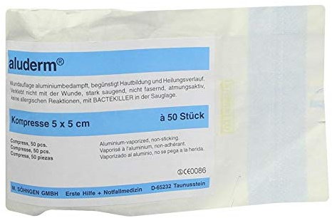 ALUDERM Kompressen 5x5 cm 50 St