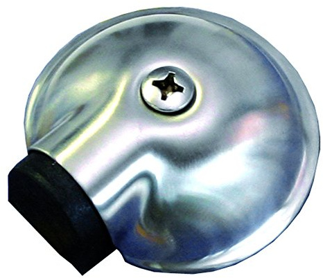 Alpertec Türstopper Edelstahl satiniert, Türpuffer Türschoner Boden-Türstopper, Durchmesser 65 mm, Höhe 22 mm, 28020920K1