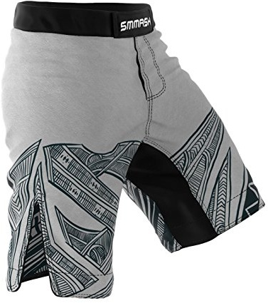 SMMASH MMA Shorts Uomo Thaibox Muay Thai Pants Pantaloni da Boxe Pantaloni Sportivi Pantaloncini da Allenamento Chiusura in Traspirante Resistente All'Abrasione