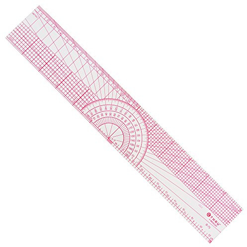 Westcott Beveled Protractor Ruler, 12, Transparent (B-75)
