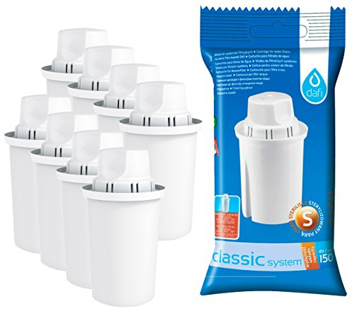 Förpackning med 8 Dafi vattenfilterpatroner för Brita och Dafi Classic kannor