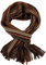 Rotfuchs Strickschal Raschelschal Streifen modisch braun bunt 100% Wolle (Merino) R-604