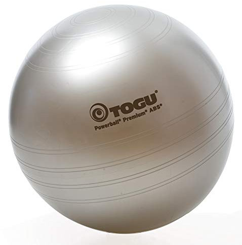 Togu Gymnastikball Powerball Premium ABS (Berstsicher), silber, 65 cm