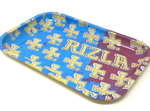 Rizla Metal Rolling Tray With The Iconic Rizla Logo