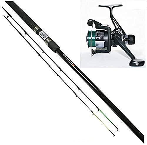 Feederset Angelset Feederrute Angelrute Rolle und Schnur