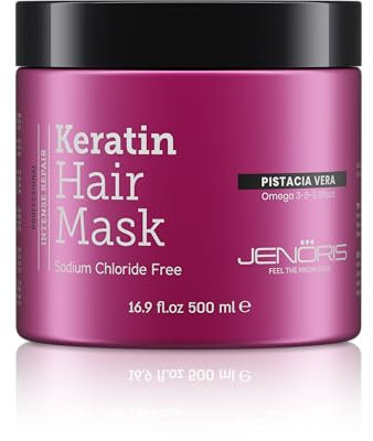 Jenoris Keratin Haarmaske - 500 ml, 1er Pack (1 x 500 ml)