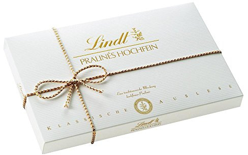 Lindt Pralinés Hochfein 350g, Klassische Auslese, feinste Marc de Champagne-Trüffel, zartschmelzende Nougat-Variationen, edle Marzipan-Spezialitäten oder knackige Nuss-Pralinés, 1er Pack