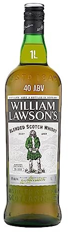 William Lawson's Whisky Blended Scotch, 40 % Vol, 100cL / 1L, Spirit avec du Malt Fruité
