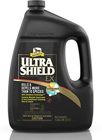 Absorbine UltraShield EX 128oz Insecticide, Kills & Repels Flies, Mosquitoes, Ticks, Fleas, Lice, Use on Horses, Dogs, Premises
