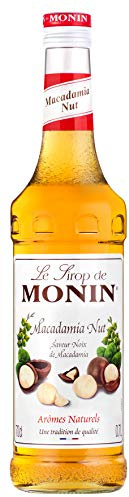 MONIN Sirop de Noix de Macadamia pour Café, Cappuccino et Chocolat Chaud - Arômes Naturels - 70cl