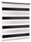 Victoria M. Doppelrollo Klemmfix ohne Bohren, 120 x 150cm (BxH) Schwarz - Weiß, Rollo Fensterrollo lichtdurchlässig & verdunkelnd，Duo-Rollo Klemmmontage Zebrarollo für Fenster & Türen