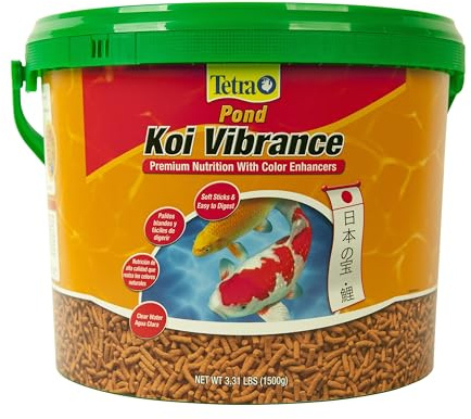 TetraPond Koi Vibrance, Soft Sticks, Easy to Digest Floating Pond Food, 3.31 lbs
