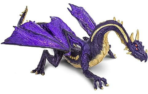 Safari Ltd. Midnight Moon Dragon Figurine - Hand-Painted, Detailed 9 Model Figure - Elusive Dark Dragon Toy for Boys, Girls & Kids Ages 4+