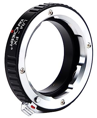K&F Concept - Adaptador de Lente Leica M y LM a Fujifilm Fuji X y FX con Cuerpo sin Espejo, Compatible con Fuji XT2, XT20, XE3, XT1 y X-T2