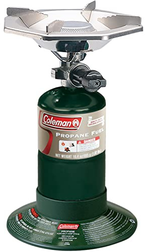 Coleman BottleTop Propane Stove with Adjustable Burner, Portable Camping/Backpacking Cooker with 7650 BTUs of Power for Camping, Tailgating, Grilling, & More
