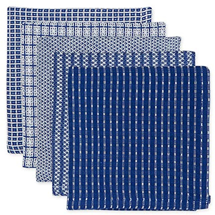 DII Everyday - Toallas de Cocina de algodón, Color Azul, Juego de paños de Cocina