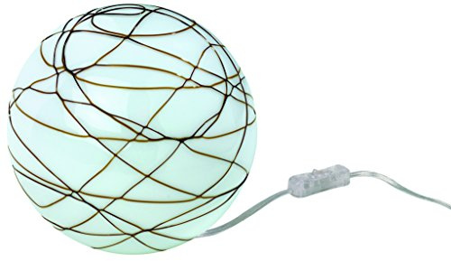 Paulmann 660.52 Giba Tischleuchte max.1x25W E14 230V Metall/Glas nickel satiniert/opal-braun 66052 Nachttischlampe Kugelleuchte Bodenleuchte Nachtlicht