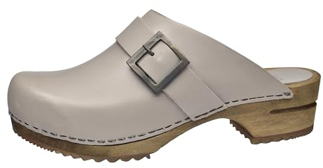 Sanita Urban öppna clog | Original handgjorda | läderträtofflor för kvinnor | hållbara material