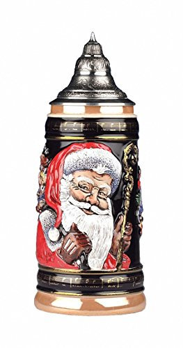 KING Boccale da Birra tedesco Babbo Natale 1 litro