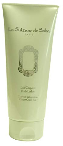 La Sultane de Saba - Körpermilch mit grünem Tee Ingwer, 200 ml – Reise auf der Straße nach Darjeeling