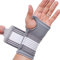 NEOtech Care Banda de sujeción para la palma de la mano y el pulgar - Elástica y transpirable - Tira de compresión ajustable - Marca (Gris, Talla L, 1 Unidad)