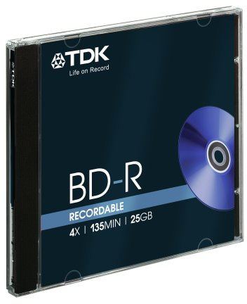 TDK BD-R 4x 25GB Blu-ray Disc J/C (T78007)