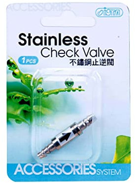 ISTA Stainless Steel Metal Check Valve One Way Aquarium Fish Tank CO2