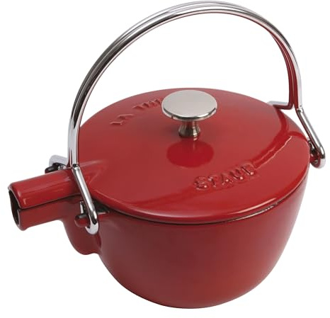 Staub 1650006 Vitamins Round Teapot / Kettle, Cherry