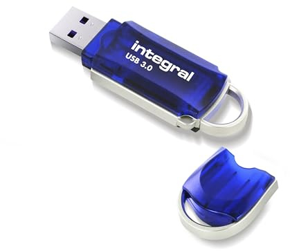 Integral 32GB USB 3.2 Gen 1 Flash Drive Courier Blue up to 100MBs