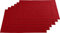 REDBEST Tischset, Platzset, Untersetzer Uni 6er-Pack Seattle, 100% Baumwolle rot Größe 30x45 cm - Robustes, glattes Gewebe, mit hochwertigem Kuvertsaum