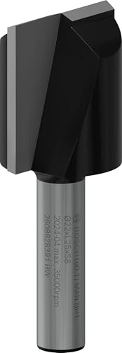 Bosch Professional Nutfräser Standard for Wood (für Holz, 22 mm, Arbeitslänge 25 mm, Zubehör Handfräse) 2608628391