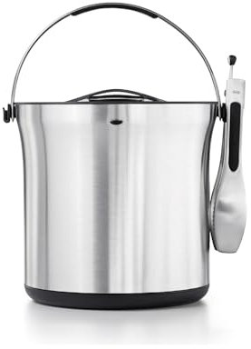 OXO Steel Ice Bucket & Tong Set