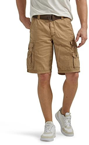Lee Big & Tall Dungarees Belted Wyoming Cargo Short, Bronze, 44