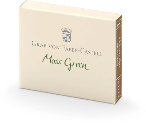 Graf von Faber-Castell Ink cartridges, Moss Green 6X, 141104