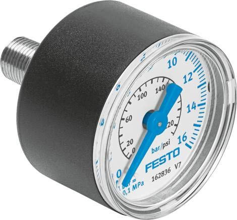 Festo MA-40-16-1/8 (345395) Manometer Anzeigebereich 0 bis 16 bar Nenngröße Manometer 40