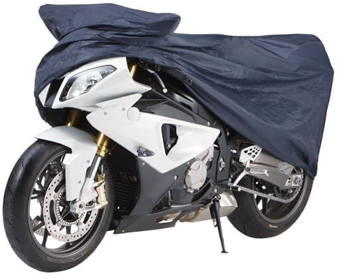 Cartrend Garage moto resistente alle intemperie, dimensioni M, blu polistirene
