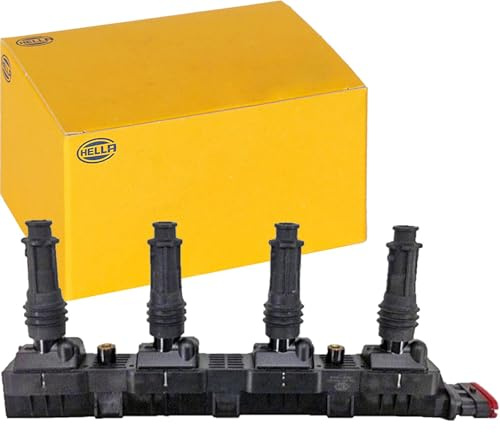 HELLA 5DA 358 000-201 Tändspole - 12V - 6-polig - med tändstiftskontakt - skruvad